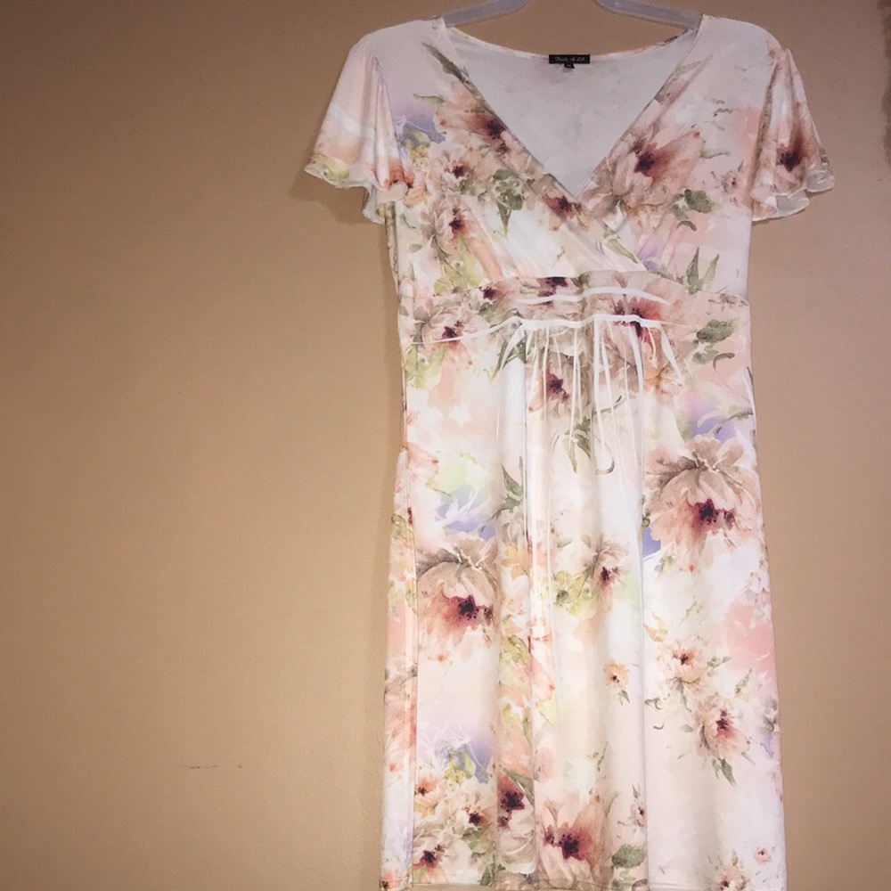 Floral V-Neck Women’s Dress Size XL - Picture 7 of 14